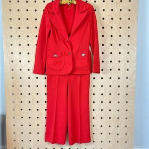 vintage 2 piece polyester set